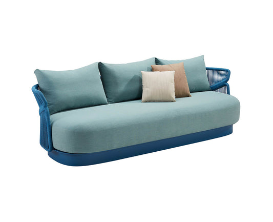 HIGOLD Aio Teak Outdoor Furniture Patio Conversation Sofa Set With Cushions