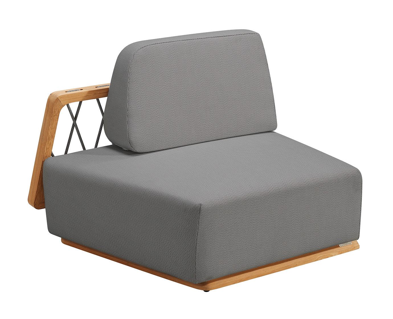 Higold Luxury Outdoor Garden Teak Furniture Sectional Sofa Sets Armonia Patio Couch with Coffee Table And Footstools