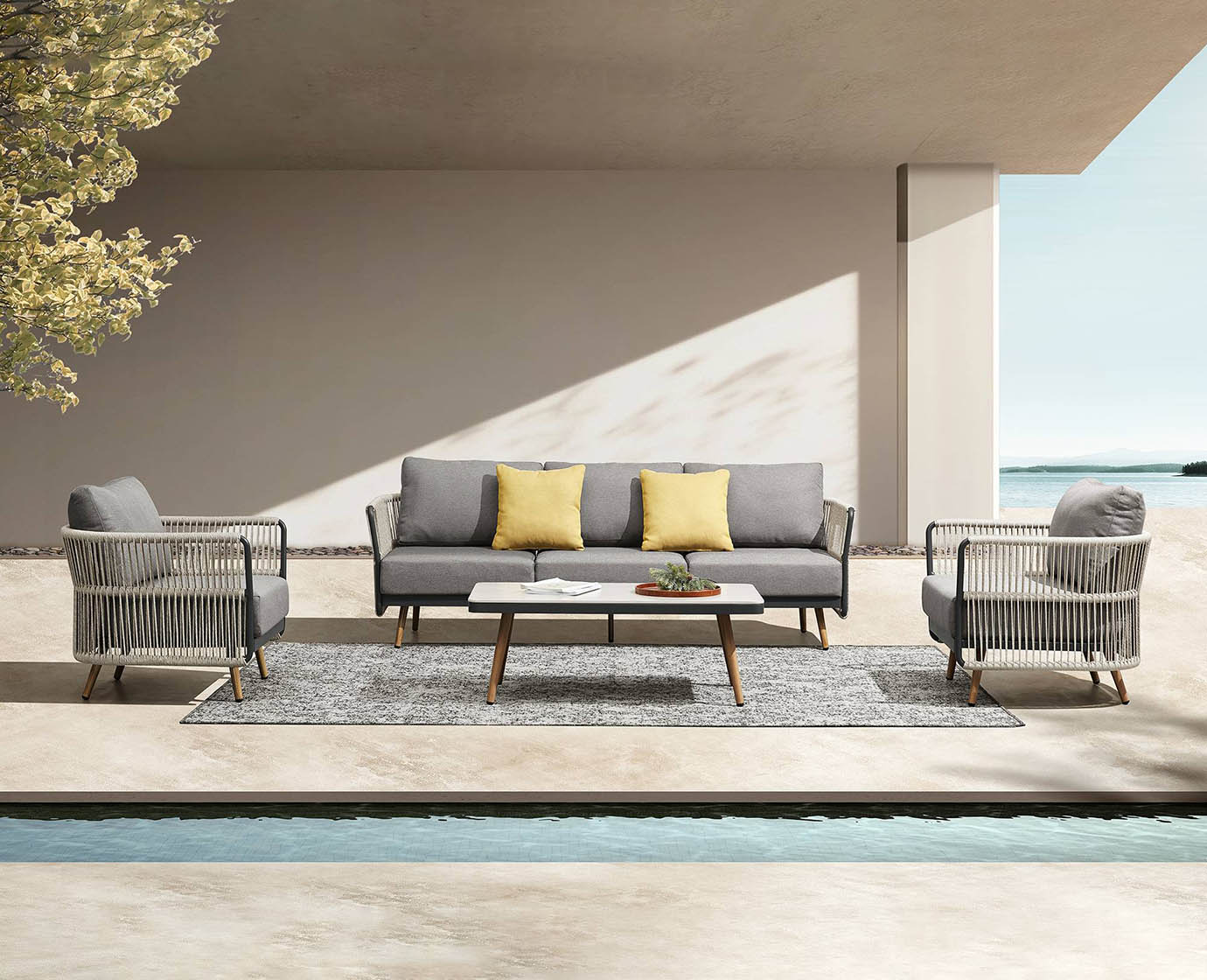 HIGOLD Bay 5-Seater outdoor conversation sofa set