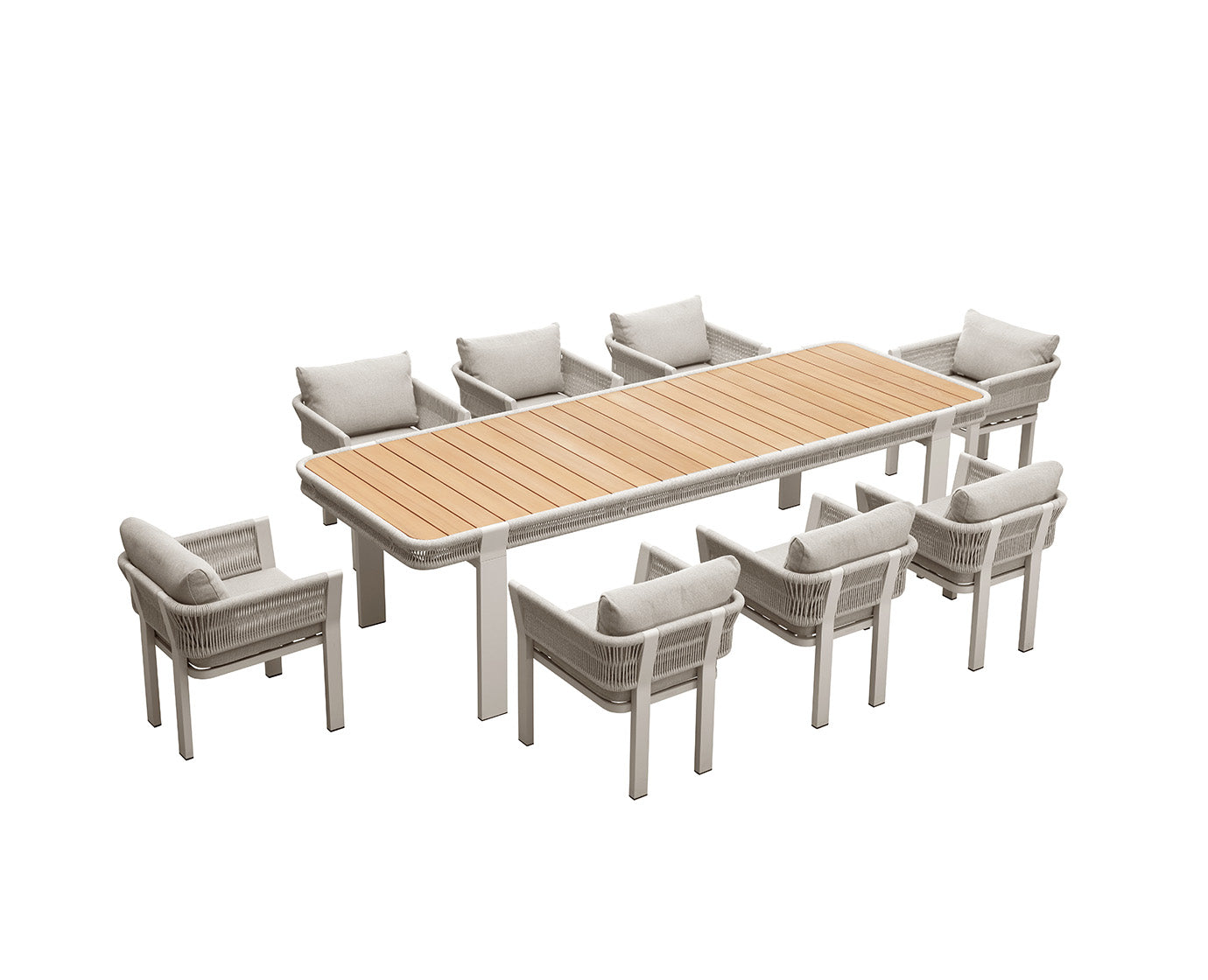 Higold Teak Outdoor Dining Table And Chairs Borromeo Garden Patio Dining Set