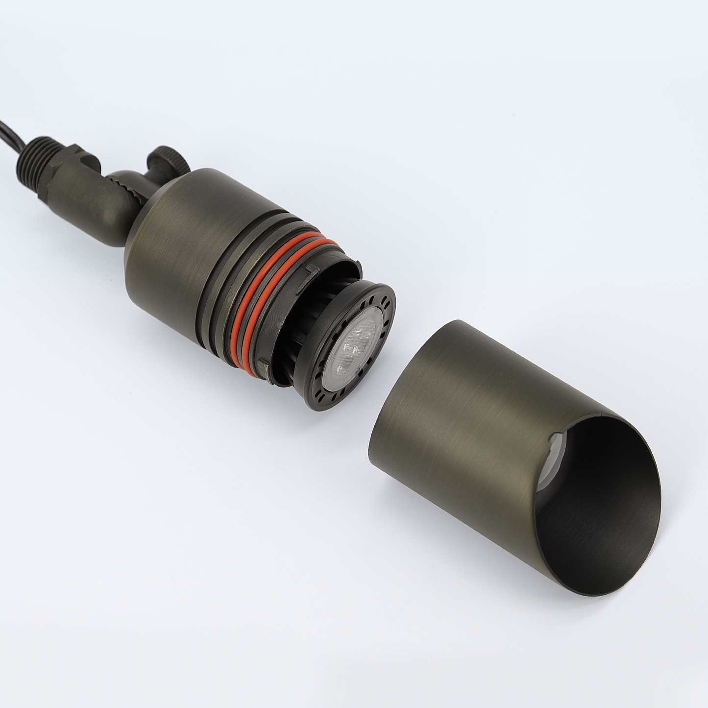 Free Shipping Brass Landscape Lighting LT2107 Medium Shroud MR16 Up Light (Lamp not included)