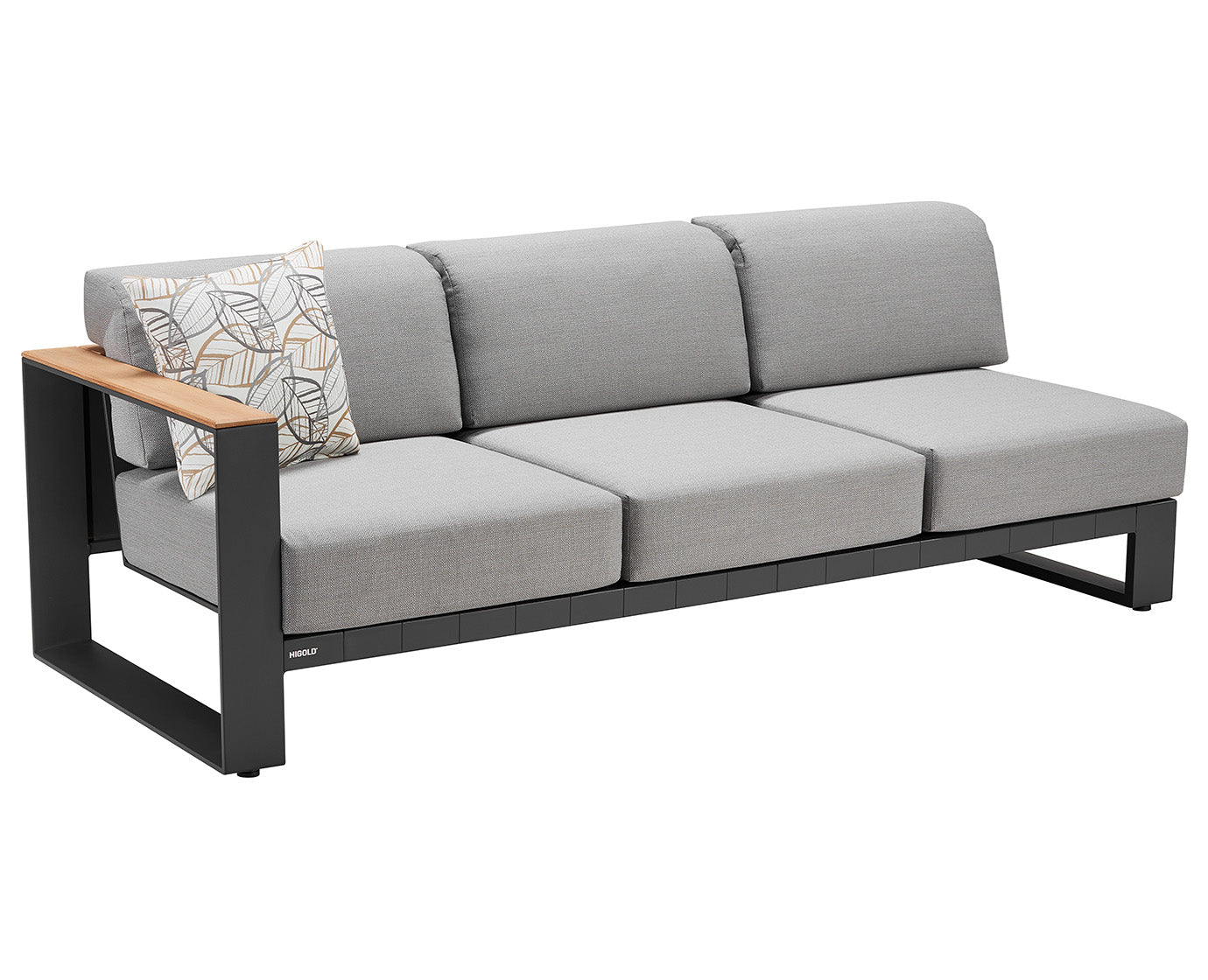Higold Luxury Outdoor Garden Teak Furniture Sectional Sofa Sets Cambusa Patio Couch with Coffee Table