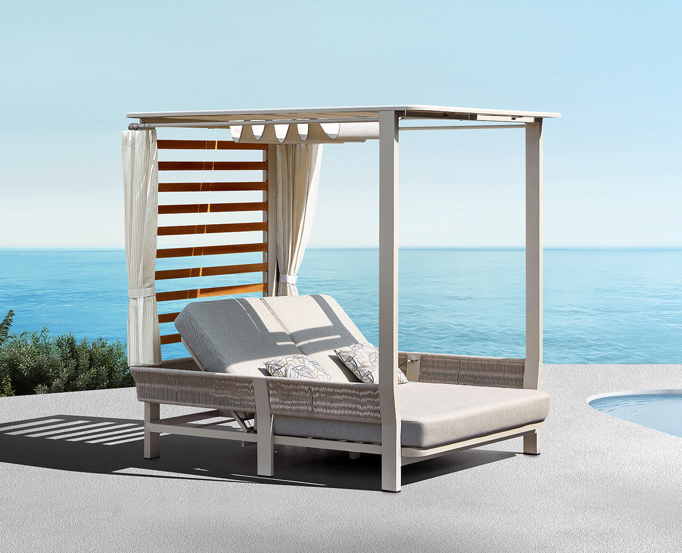 HIGOLD Luxury Outdoor Furniture Patio Daybed Set BORROMEO Poolside Day Bed