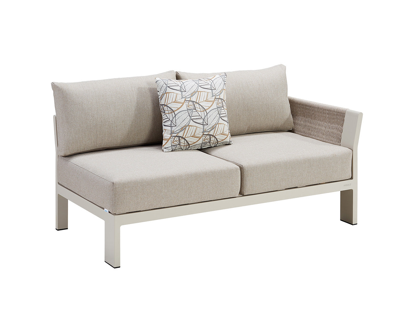 Higold Luxury Outdoor Garden Teak Furniture Sectional Sofa Sets Borromeo Patio Couch with Coffee Table