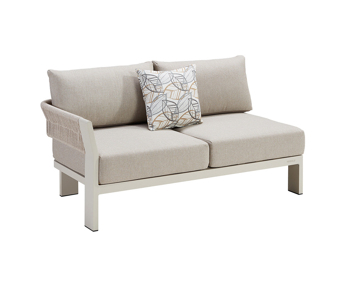 Higold Luxury Outdoor Garden Teak Furniture Sectional Sofa Sets Borromeo Patio Couch with Coffee Table