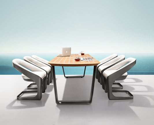 Higold Teak Outdoor Dining Table And Chairs Onda Garden Patio Dining Set