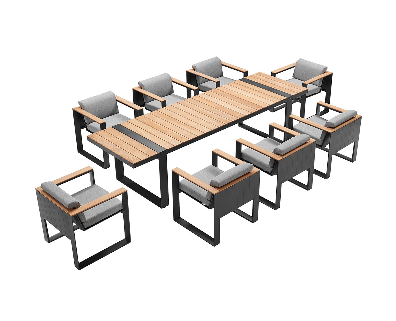 Higold Teak Outdoor Dining Table And Chairs Cambusa Garden Patio Dining Set