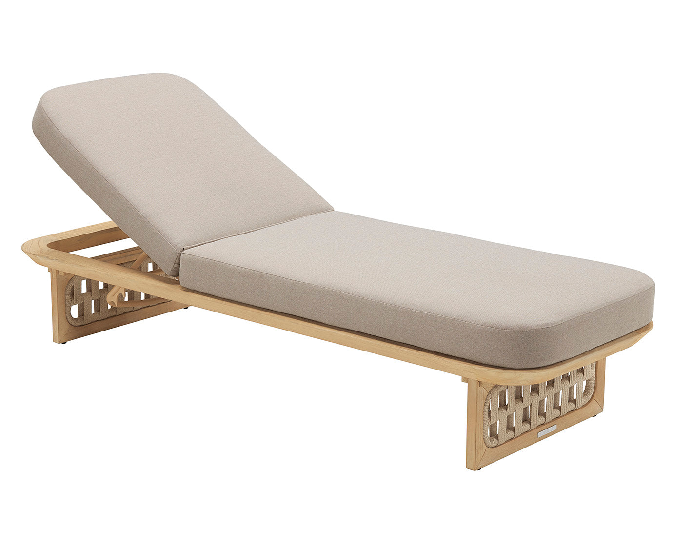 Higold Aluminum Teak Outdoor Furniture Pool Chaise Loungers With Side Table Riva Lounge Chairs