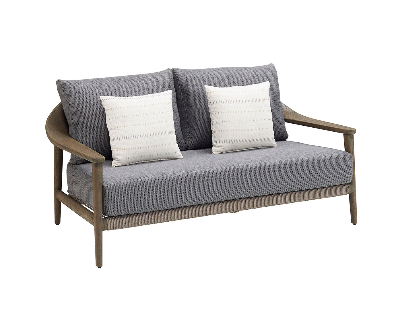 Higold Aluminum Teak Outdoor Furniture LEO Garden Patio Couch Conversation Sofa Set With Coffee Table