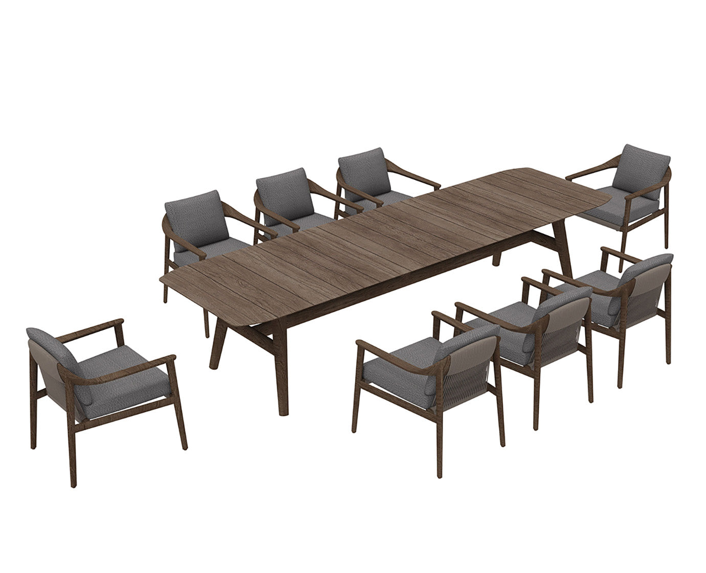 Higold Teak Outdoor Dining Table And Chairs LEO Garden Patio Dining Set
