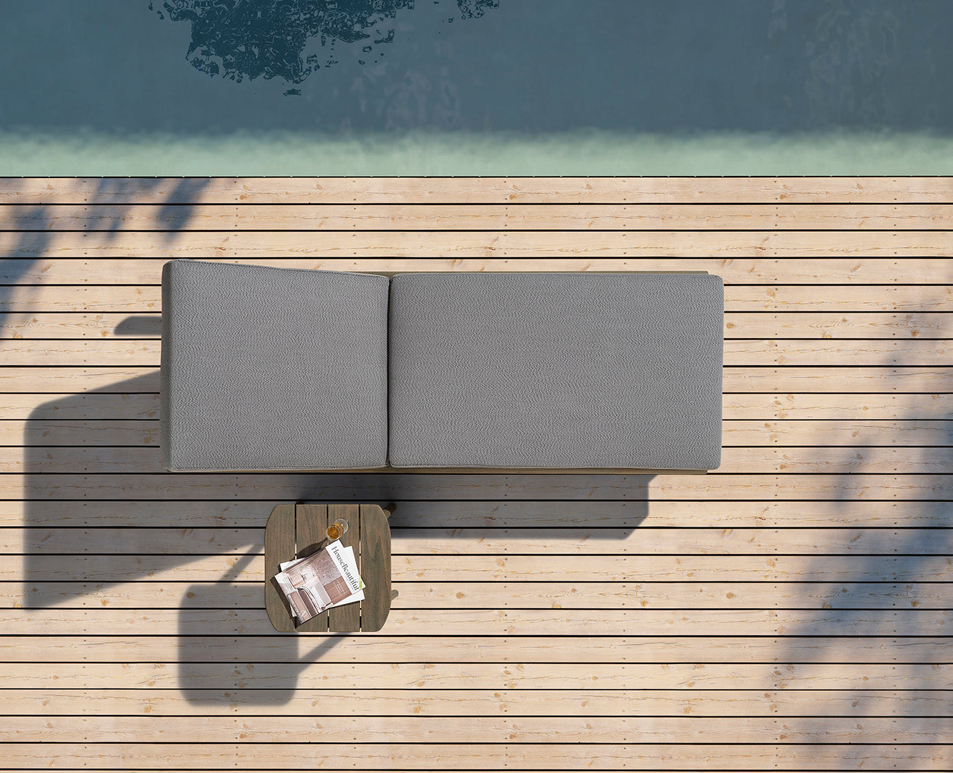 Higold Teak Outdoor Furniture Pool Chaise Loungers With Side Table Leo Lounge Chairs