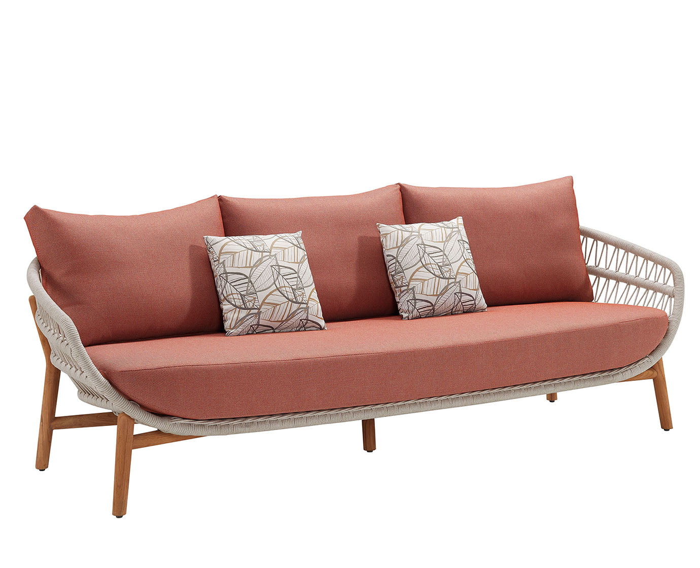 HIGOLD Vasca Outdoor 5-Seater Coversation Set, Hand Made Rope Weaving