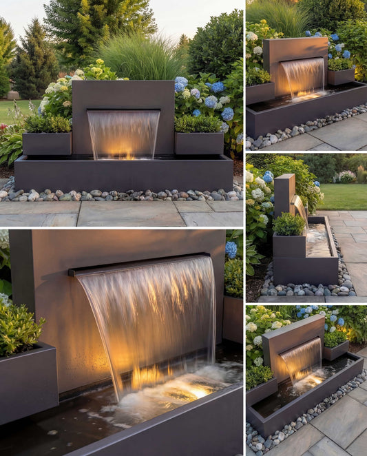 Luxury DS200 Architectural Symmetrical Waterfall AISI 316L Stainless Steel (Marine Grade)