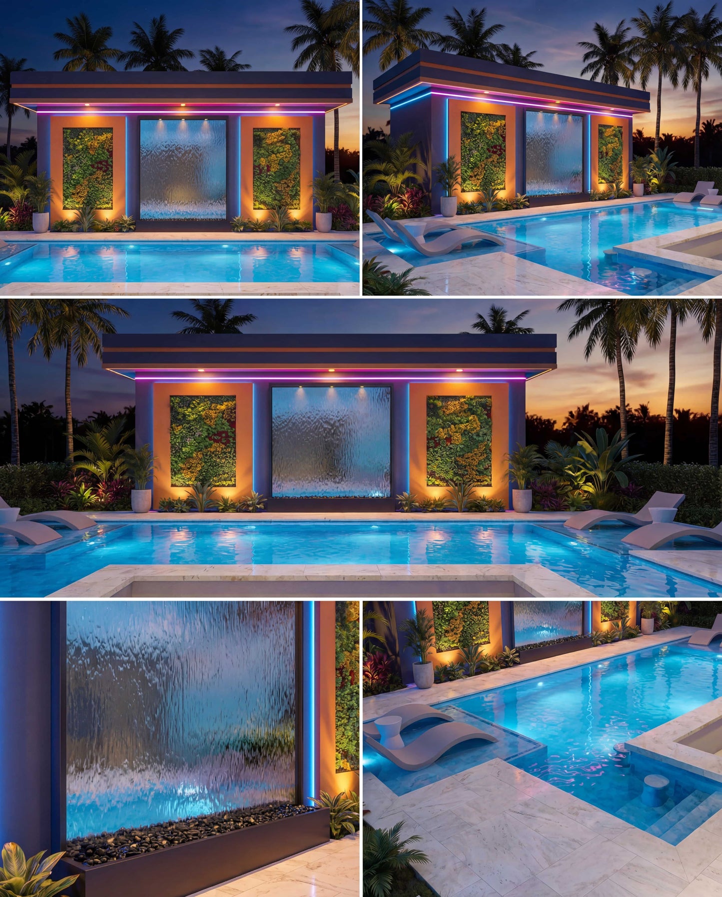 Luxury Water walls SPA The Real Mirror Architecture Series