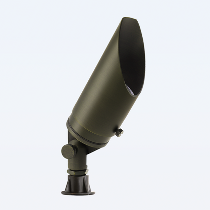 Free Shipping Brass Landscape Lighting LT2102 Adjustable Shroud MR16 Up Lights (Lamp not included)