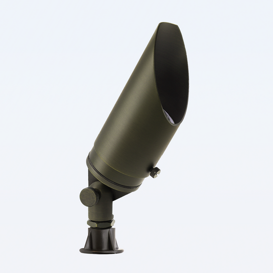 Free Shipping Brass Landscape Lighting LT2102 Adjustable Shroud MR16 Up Lights (Lamp not included)