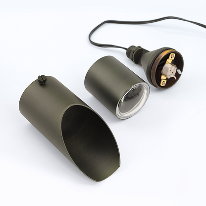 Free Shipping Brass Landscape Lighting LT2102 Adjustable Shroud MR16 Up Lights (Lamp not included)