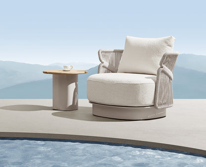 Free Shipping HIGOLD Aio Teak Outdoor Furniture 5 Seats Patio Sofa Set With Cushions