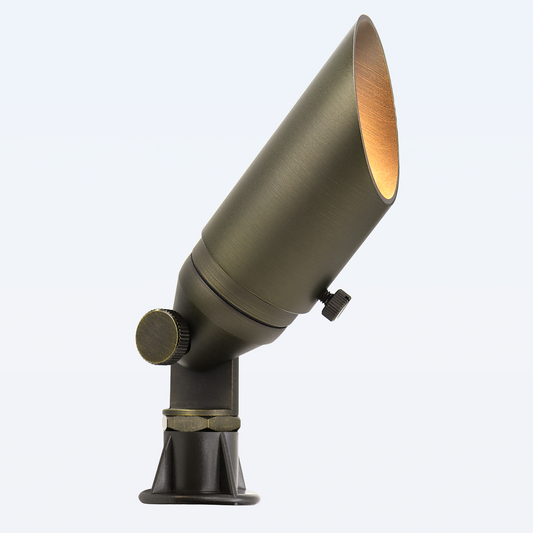 Free Shipping Brass Landscape Lighting LT2103 Adjustable Shroud MR11 Up Lights (Lamp not included)