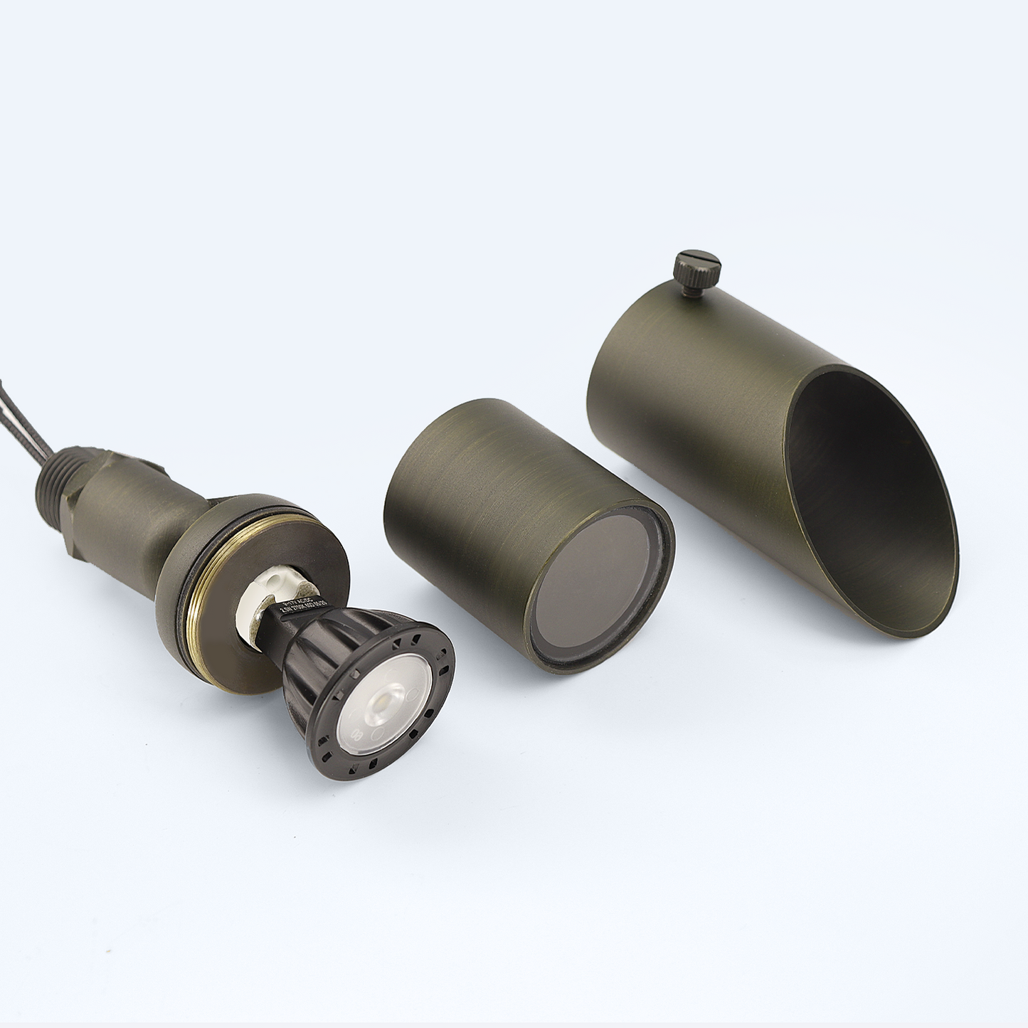 Free Shipping Brass Landscape Lighting LT2103 Adjustable Shroud MR11 Up Lights (Lamp not included)