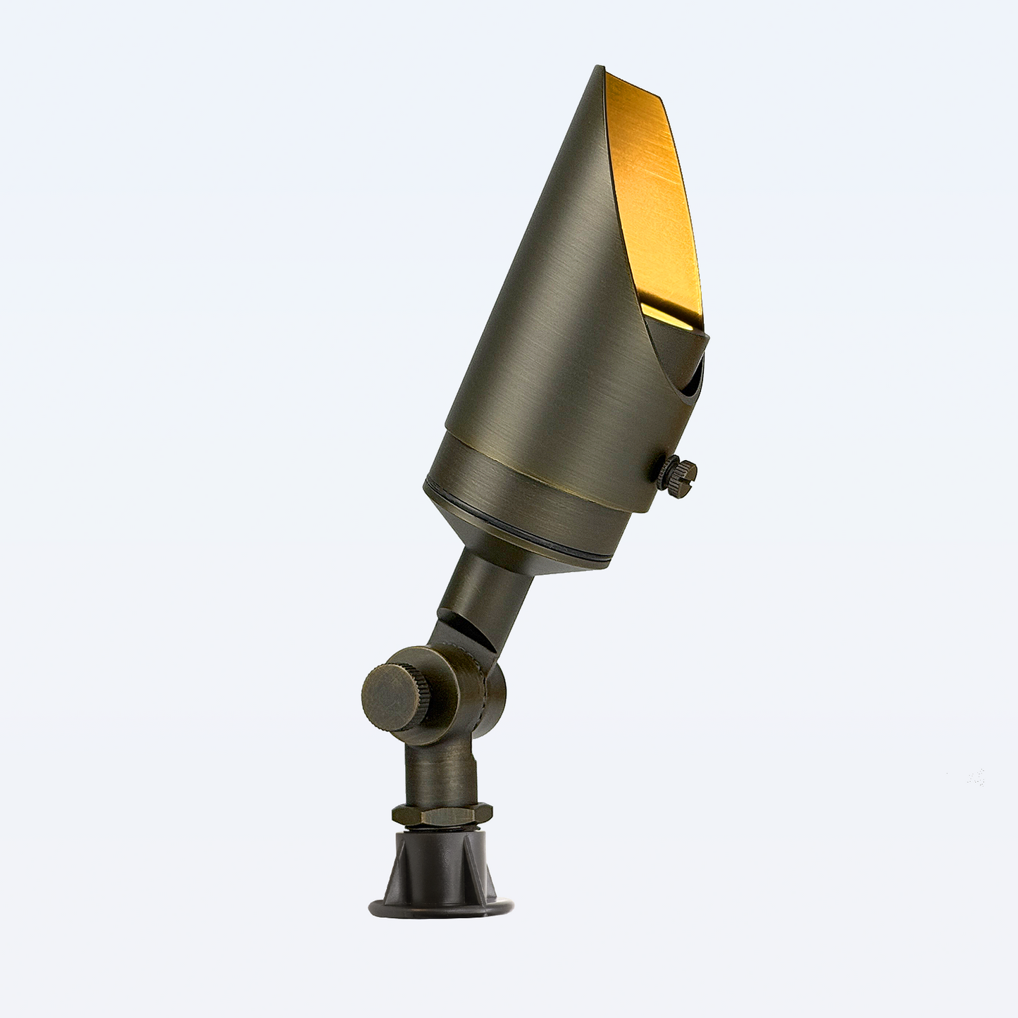 Free Shipping Brass Landscape Lighting LT2106 Adjustable Shroud Compact MR16 Up Light (Lamp not included)