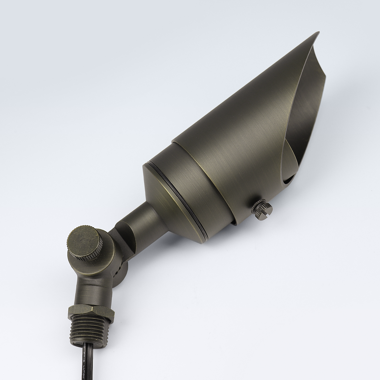 Free Shipping Brass Landscape Lighting LT2106 Adjustable Shroud Compact MR16 Up Light (Lamp not included)