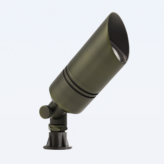 Free Shipping Brass Landscape Lighting LT2107 Medium Shroud MR16 Up Light (Lamp not included)