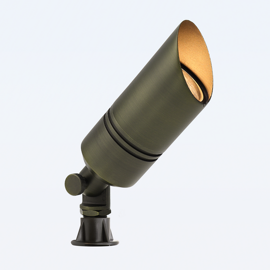 Free Shipping Brass Landscape Lighting LT2107 Medium Shroud MR16 Up Light (Lamp not included)