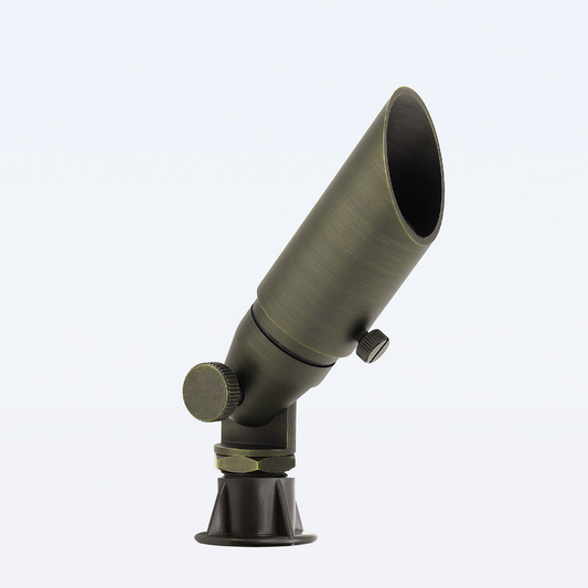 Free Shipping Brass Landscape Lighting LT2104 Adjustable Shroud MR8 Up Light (Lamp not included)