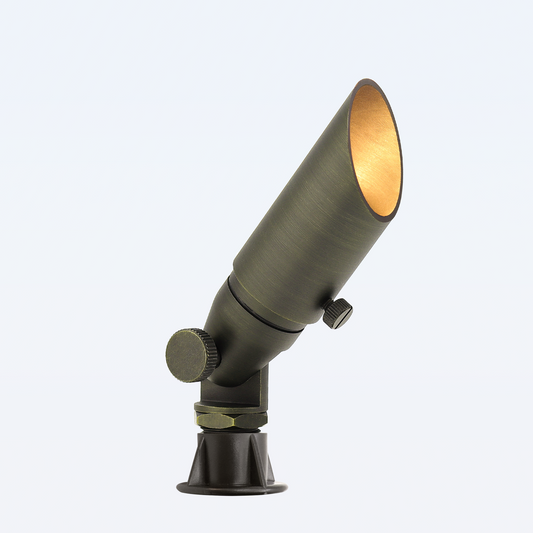 Free Shipping Brass Landscape Lighting LT2104 Adjustable Shroud MR8 Up Light (Lamp not included)