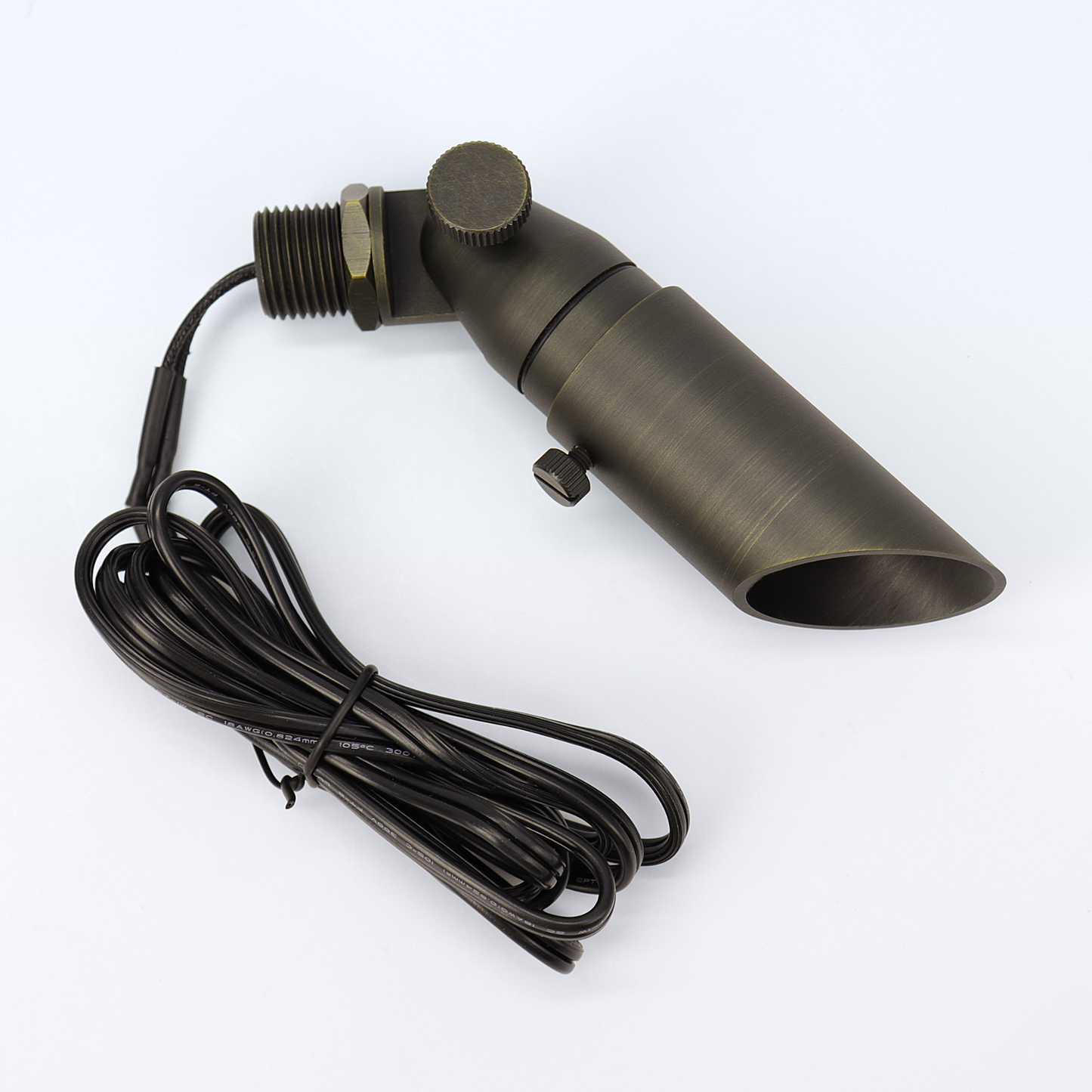 Free Shipping Brass Landscape Lighting LT2104 Adjustable Shroud MR8 Up Light (Lamp not included)