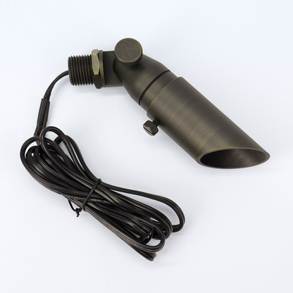 Free Shipping Brass Landscape Lighting LT2104 Adjustable Shroud MR8 Up Light (Lamp not included)