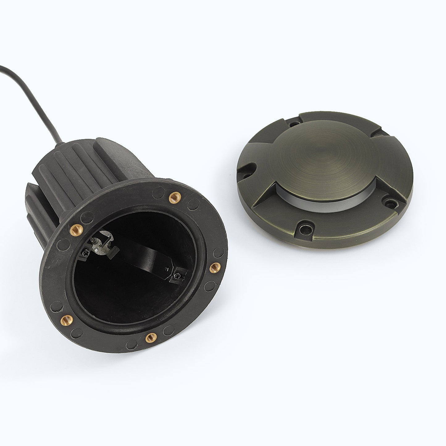 Free Shipping Brass Landscape Lighting LT2204B Two Direction Turret In Ground Well Light (Lamp not included)