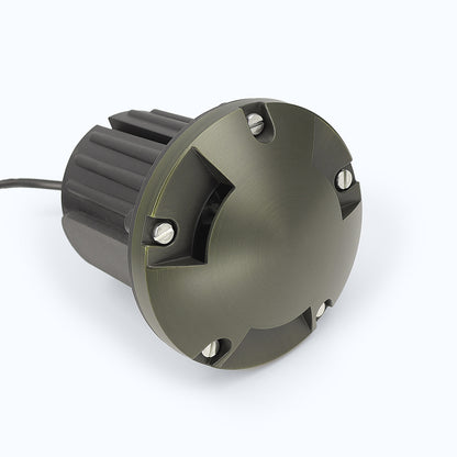 Free Shipping Brass Landscape Lighting LT2204C Three Direction Turret In Ground Well Light (Lamp not included)