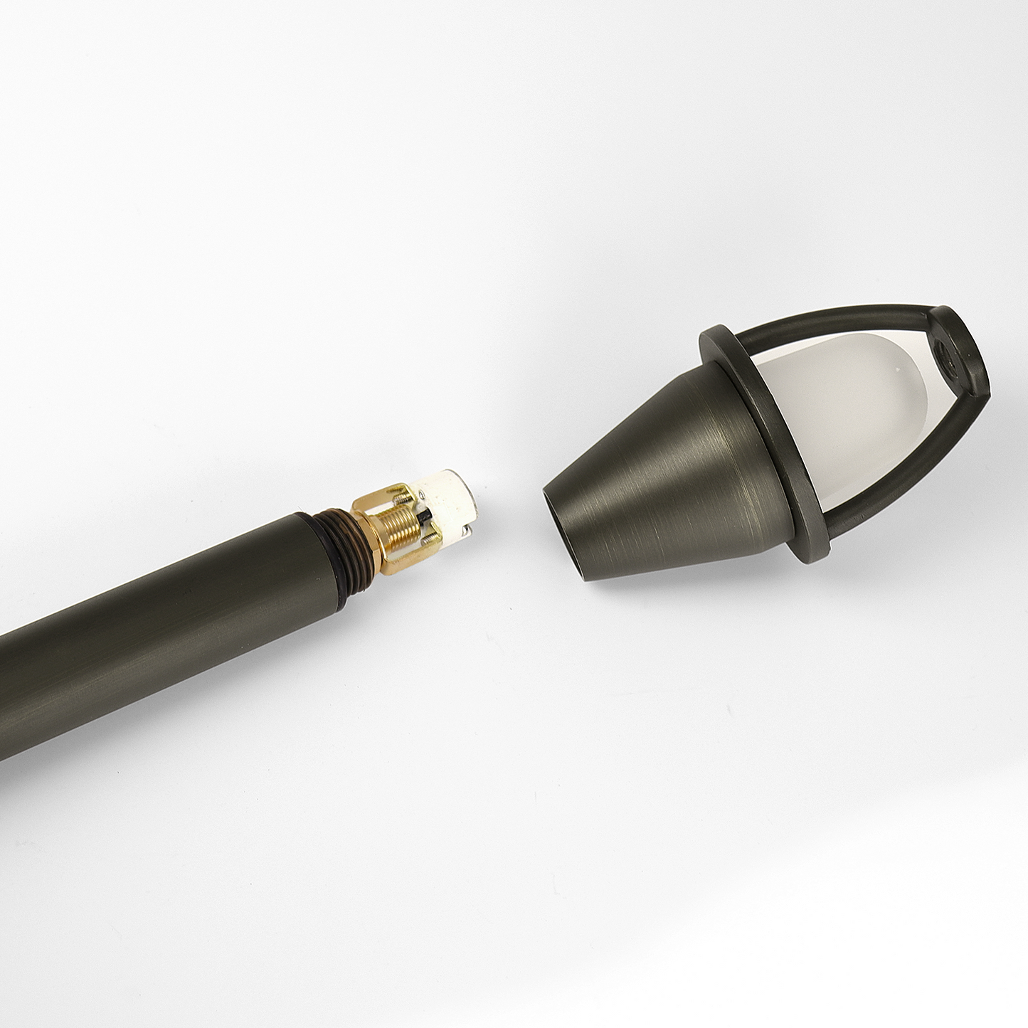 Free Shipping Brass Landscape Lighting LT2402 Classic Flat Hat G4 Path Light (Lamp not included)