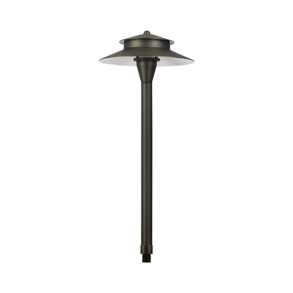 Free Shipping Brass Landscape Lighting LT2405 Two Tier G4 Path Light (Lamp not included)