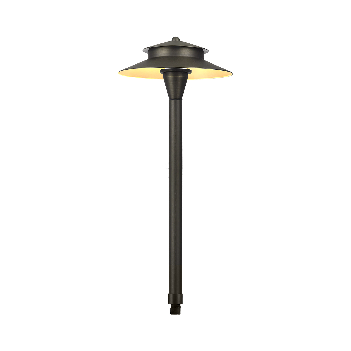 Free Shipping Brass Landscape Lighting LT2405 Two Tier G4 Path Light (Lamp not included)