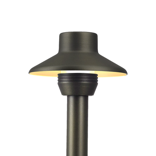 Free Shipping Brass Landscape Lighting LT2411 Mini Flat Hat G4 Path Light (Lamp not included)