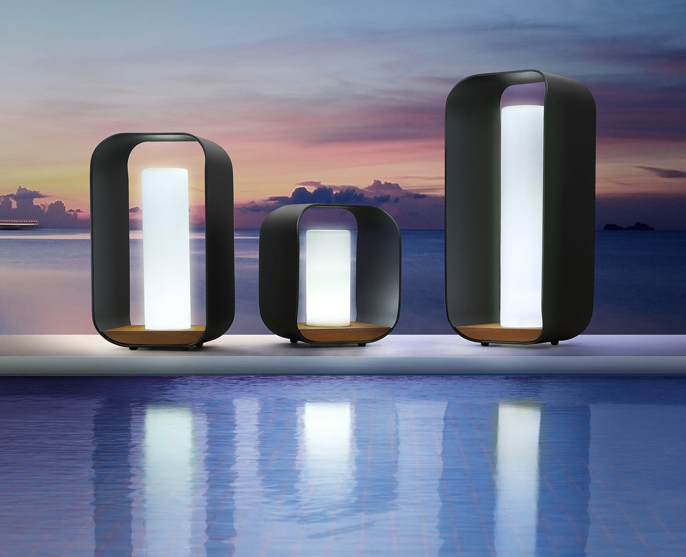 Free Shipping Higold Luxury Exterior lights Outdoor For Yard Onda Landscape Lighting Rechargable Lamps For Garden