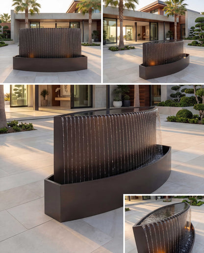 Luxury TKS Architectural Rain-Fall Waterfall AISI 316L Stainless Steel (Marine Grade)
