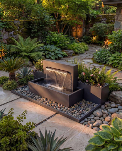 Luxury DS100 Architectural Garden Waterfall AISI 316L Stainless Steel (Marine Grade)