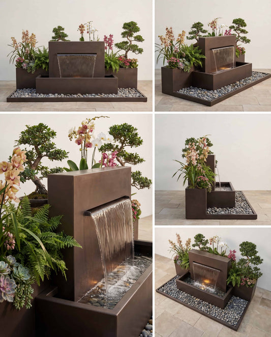 Luxury DS100 Architectural Garden Waterfall AISI 316L Stainless Steel (Marine Grade)