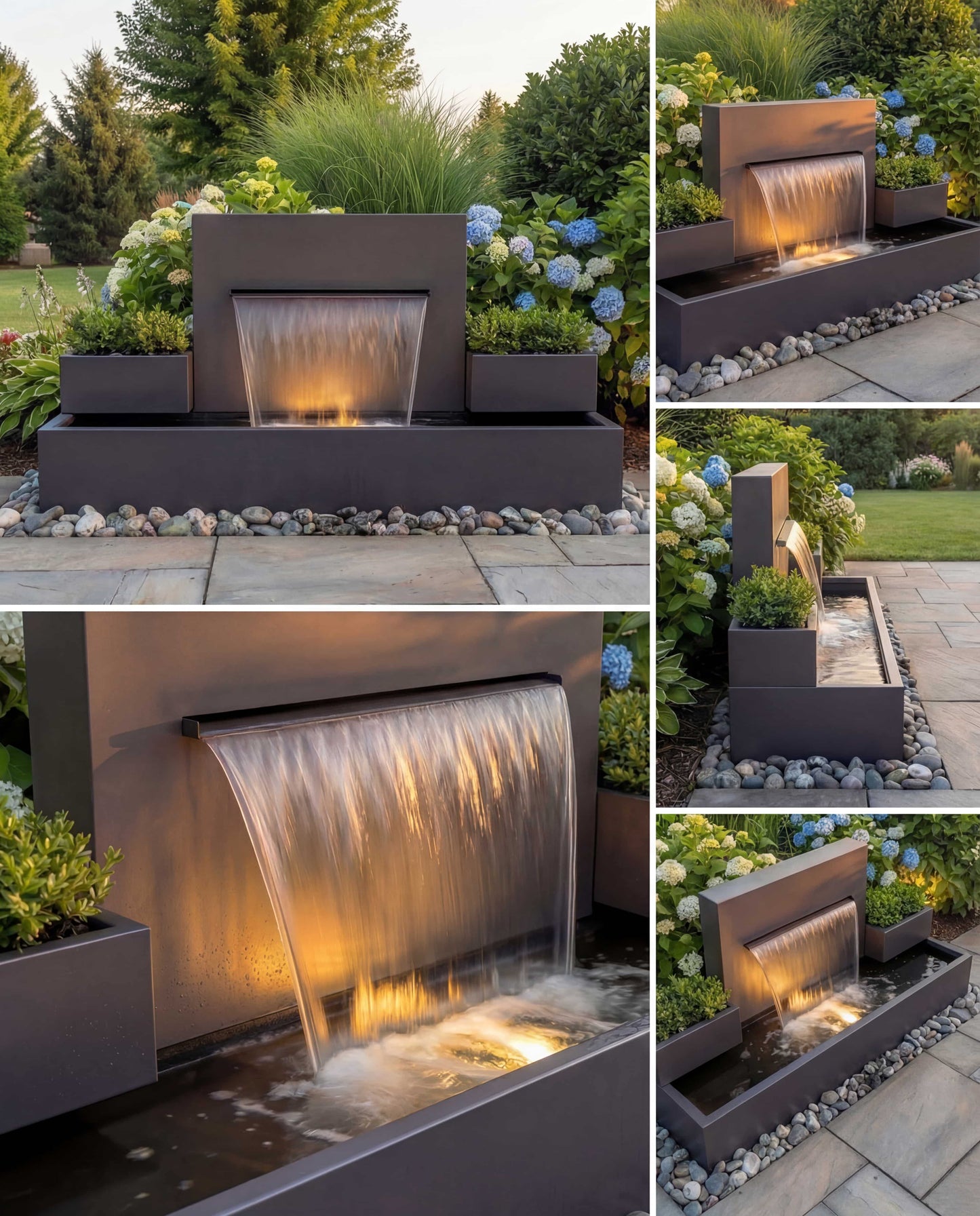 Luxury DS200 Architectural Symmetrical Waterfall AISI 316L Stainless Steel (Marine Grade)