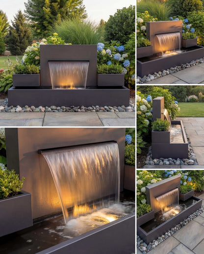 Luxury DS200 Architectural Symmetrical Waterfall AISI 316L Stainless Steel (Marine Grade)