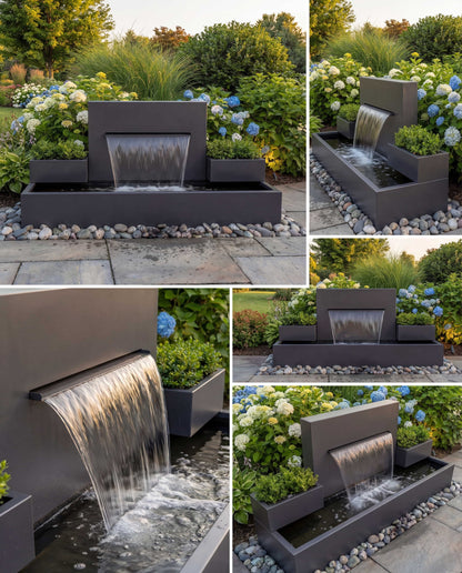 Luxury DS200 Architectural Symmetrical Waterfall AISI 316L Stainless Steel (Marine Grade)