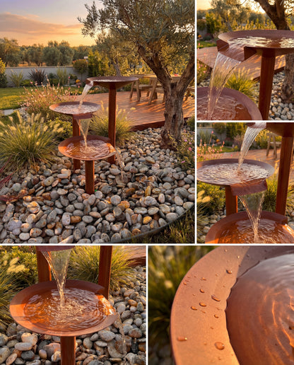Luxury DW300 Architectural Sculptural Waterfall Garden Fountain 304L Materials