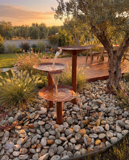 Luxury DW300 Architectural Sculptural Waterfall Garden Fountain 304L Materials