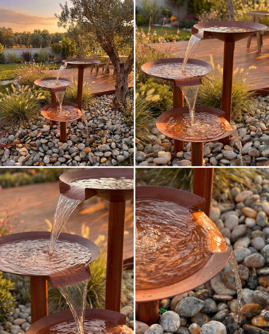 Luxury DW300 Architectural Sculptural Waterfall Garden Fountain 304L Materials