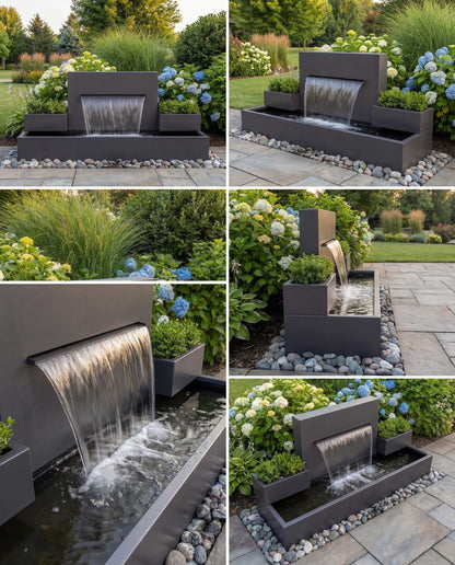 Luxury DS200 Architectural Symmetrical Waterfall AISI 316L Stainless Steel (Marine Grade)