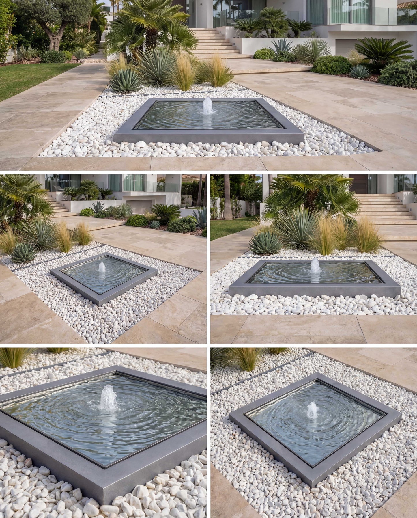 Luxury KYS-Mirror Square Infinity Fountain AISI 316L Stainless Steel (Marine Grade)